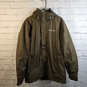 Columbia Eager Air Interchange Mens Large Green Jacket Coat WM1161